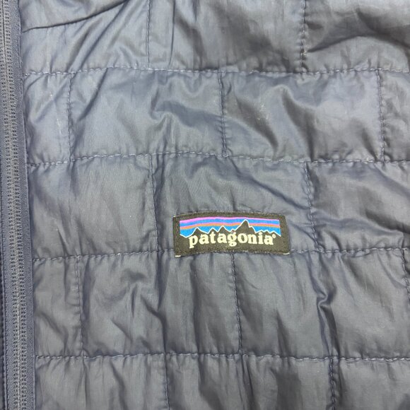 Men's Size XL Patagonia Nano Puff Vest Full Zip Insulated Navy Blue Jacket READ - Picture 4 of 11